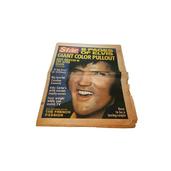 Vintage Sept 1977 Elvis Presley Color Poster